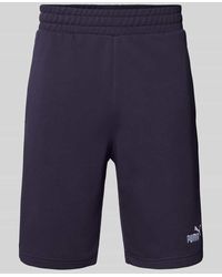 PUMA - Regular Fit Sweatshorts mit Label-Stitching Modell 'ESS No. 1' - Lyst