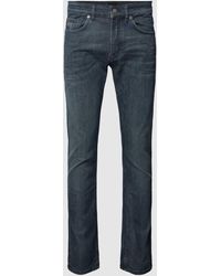 BOSS - Slim Fit Jeans mit Label-Patch Modell 'Delaware' - Lyst
