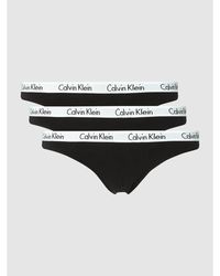 Calvin Klein 3er-Pack Strings - Schwarz