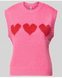 Pieces - Regular Fit Pullunder aus grobem Strick Modell 'JOVE' - Lyst