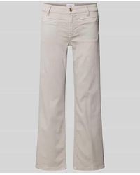 Cambio - Cropped Jeans mit Bügelfalten und Eingrifftaschen - Lyst