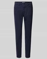 S.oliver - Slim Fit Stoffen Broek Van Katoenmix - Lyst