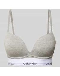 Calvin Klein - Push-Up-Bh Met Label - Lyst