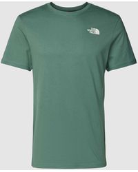 The North Face - T-shirt Met Labelprint - Lyst