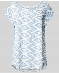 ONLY - Blusenshirt mit Allover-Muster Modell 'NOVA' - Lyst