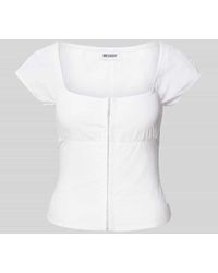 Weekday - Skinny Fit Bluse Mit Karree-Ausschnitt - Lyst