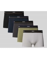 BOSS - Regular Fit Trunks aus Baumwoll-Elasthan-Mix im 5er-Pack - Lyst