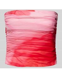 Mango - Bandeau-Top Mit Gelegten Falten Modell 'Tulipan' - Lyst