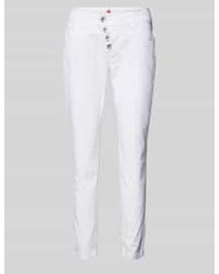 Buena Vista - Slim Fit Broek Met Verkort Model - Lyst
