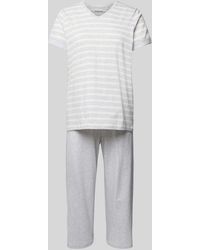 Schiesser - Pyjama mit Streifenmuster - Lyst