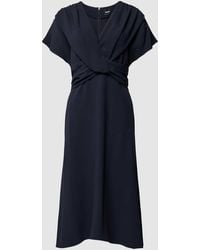 BOSS - Midikleid Mit V-Ausschnitt Modell 'Debasa' - Lyst