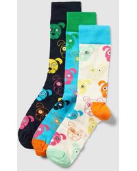 Happy Socks - Socken mit Allover-Motiv-Print Modell 'Mixed Dog' im 3er-Pack - Lyst