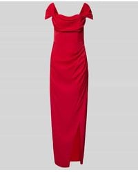 Lipsy - Abendkleid Mit Karree-Ausschnitt Und Gehschlitz - Lyst