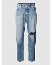 Calvin Klein - Relaxed Fit Jeans im Destroyed-Look - Lyst