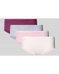 Sloggi - Slip mit elastischem Bund Modell 'BASIC' im 4er-Pack - Lyst