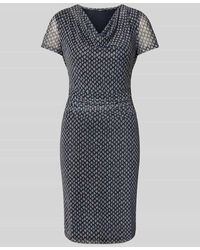Zero - Knielanges Kleid mit Wasserfall-Ausschnitt - Lyst