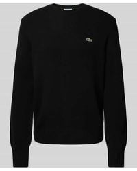 Lacoste - Regular Fit Strickpullover aus reiner Wolle - Lyst