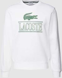 Lacoste - Classic Fit Sweatshirt mit Label-Print - Lyst