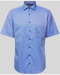 Eterna - Regular Fit Zakelijk Overhemd Met 1/2-mouwen - Lyst