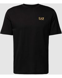 EA7 - T-Shirt mit Label-Print auf der Rückseite - Lyst