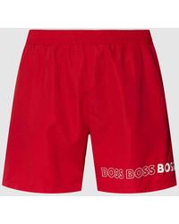 BOSS - Badehose mit Label-Print Modell 'Dolphin' - Lyst