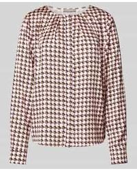 christian berg - Regular Fit Blouse Van Satijn Met Blinde Knoopsluiting - Lyst