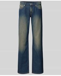 Weekday - Straight Fit Jeans im Used-Look Modell 'Arrow' - Lyst