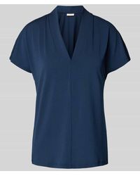 Freequent - Regular Fit Blusenshirt mit V-Ausschnitt Modell 'Yrsa' - Lyst