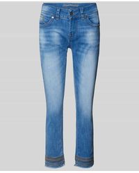 Blue Monkey - Skinny Fit Jeans mit verkürztem Schnitt Modell 'CHARLOTTE' - Lyst