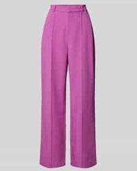 Colourful Rebel - Straight Fit Stoffen Broek Met Viscose En Knoopsluiting - Lyst