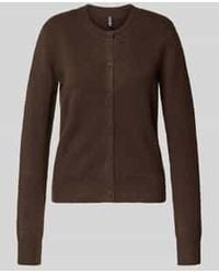 Pieces - Regular Fit Gebreid Jack Met Wol, Model 'Malou' - Lyst