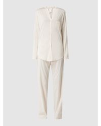 Hanro Pyjama aus Baumwolle Modell Cotton Deluxe - Pink