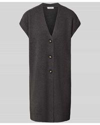 Christian Berg Women - Regular Fit Strickweste mit Woll-Anteil und V-Ausschnitt - Lyst