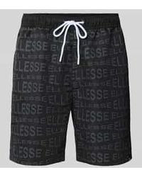 Ellesse - Korte Regular Fit Broek Met Tunnelkoord, Model 'Distorta' - Lyst