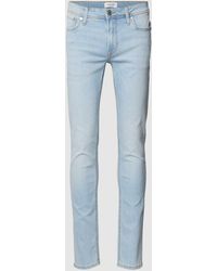 Jack & Jones - Skinny Fit Jeans im 5-Pocket-Design Modell 'LIAM' - Lyst
