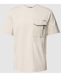 Antony Morato - T-Shirt mit Brusttasche und Label-Detail - Lyst