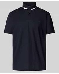 Christian Berg Men - Poloshirt Met Korte Knoopsluiting En Logoprint - Lyst