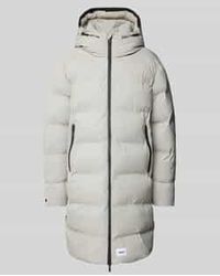 Khujo - Gewatteerde Lange Jas Met Capuchon, Model 'Caius' - Lyst