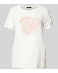 MORE&MORE - Double Layer Shirt mit floralem Print - Lyst
