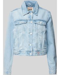 Guess - Jeansjacke mit Label-Patch Modell 'DORIA' - Lyst