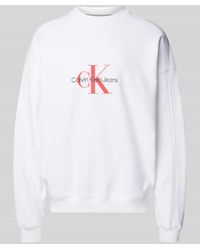 Calvin Klein - Sweatshirt mit Label-Print Modell 'ARCHIVAL' - Lyst