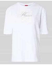 HUGO - Regular Fit T-Shirt Van Puur Katoen Model 'Dashire_5' - Lyst
