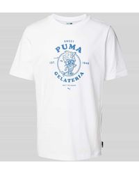 PUMA - T-Shirt mit Label-Motiv-Print - Lyst