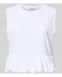 EDITED - Crop Top mit Rundhalsausschnitt Modell 'Davinia' - Lyst