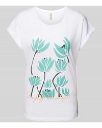 Soya Concept - T-Shirt mit Motiv- und Statement-Print Modell 'BABETTE' - Lyst