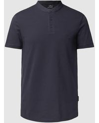 Armani Exchange - T-Shirt mit Stehkragen - Lyst