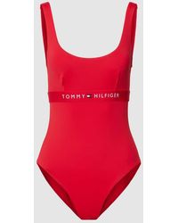Tommy Hilfiger - Badeanzug mit Label-Detail Modell 'ONE PIECE' - Lyst