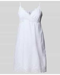 ONLY - Licht Uitlopende Minijurk Met Broderie Anglaise - Lyst