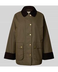 GANT - Wide Fit Wachsjacke aus Baumwoll-Mix mit Pattentaschen Modell 'Barn' - Lyst