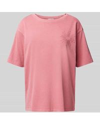 Jake*s - T-Shirt mit Motiv-Stitching - Lyst